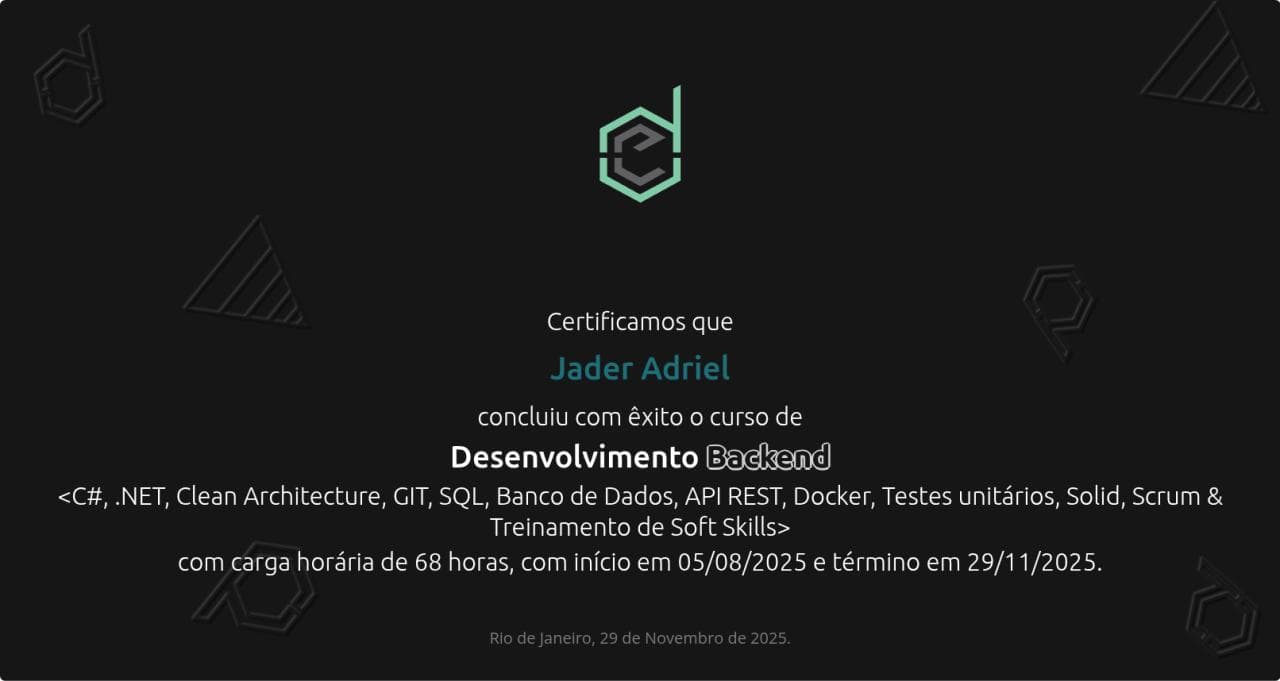 Certificado Estartando Devs